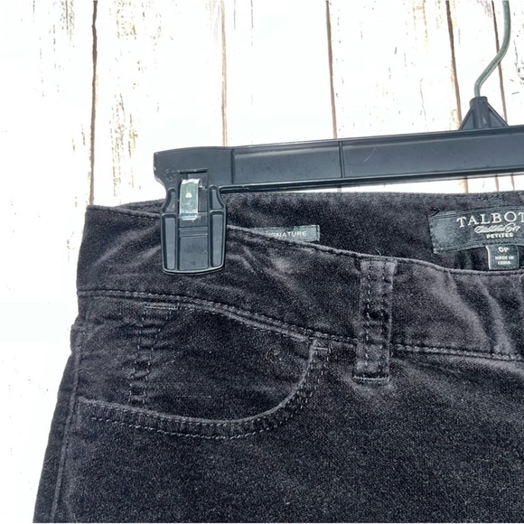 Talbots Black Corduroy Straight Leg Pants - Picture 4 of 6